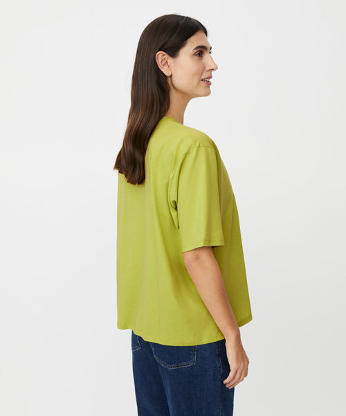 MaDoreann Tee in Chartreuse  and Black