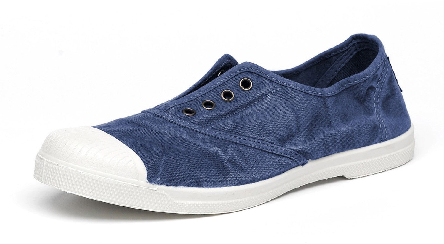 Eco Canvas Pumps in Sea Blue and Basil Green