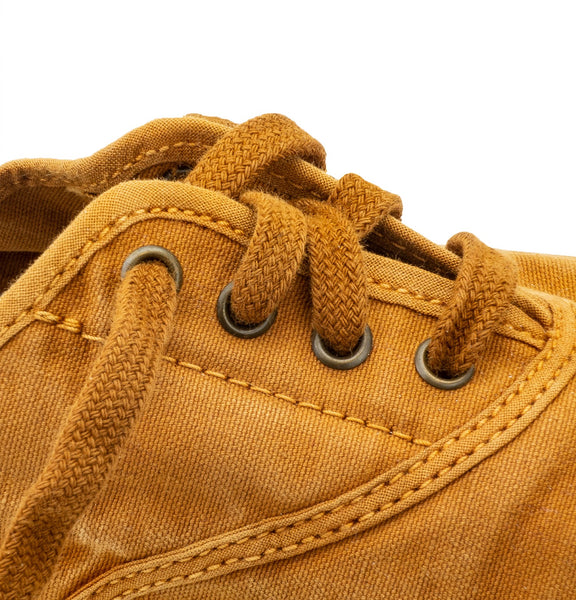 Eco Canvas Pumps in Mustard and Faded Grey