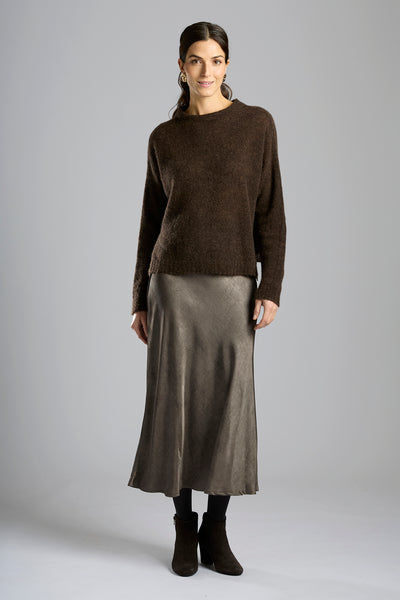 Sweater with Turtle Neck Chocolate