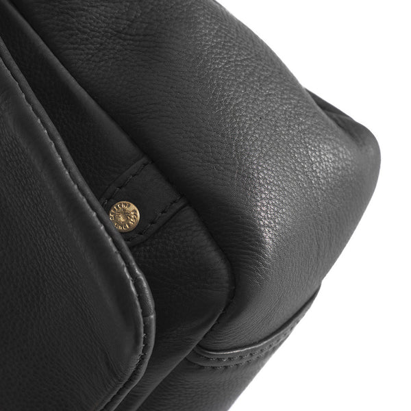 Cross Body Bag in Black and Dark Brown