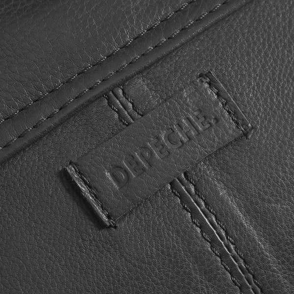 Cross Body Bag in Black and Dark Brown