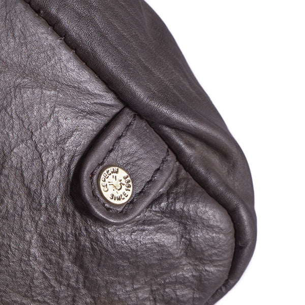 Cross Body Bag in Black and Dark Brown