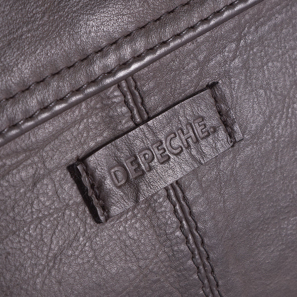 Cross Body Bag in Black and Dark Brown