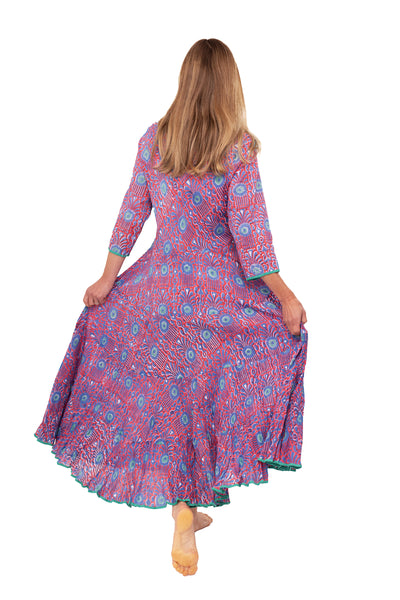 Ruby Sundress in Blue & Coral