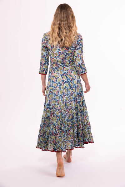 Ruby Sundress in Green-Blue