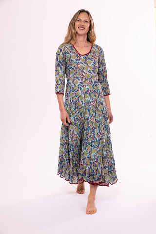 Ruby Sundress in Green-Blue