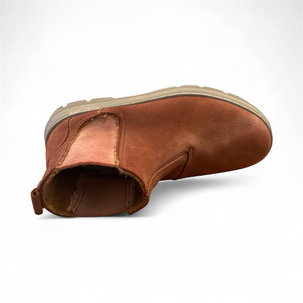 Nubuck Chelsea Boot in Brown