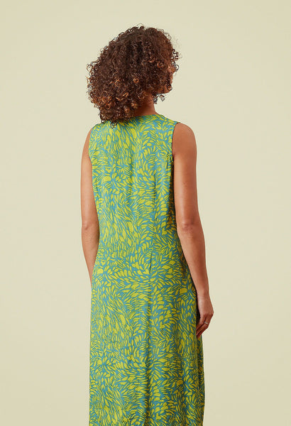 Fleur Dress in Soft Brush Print Multi