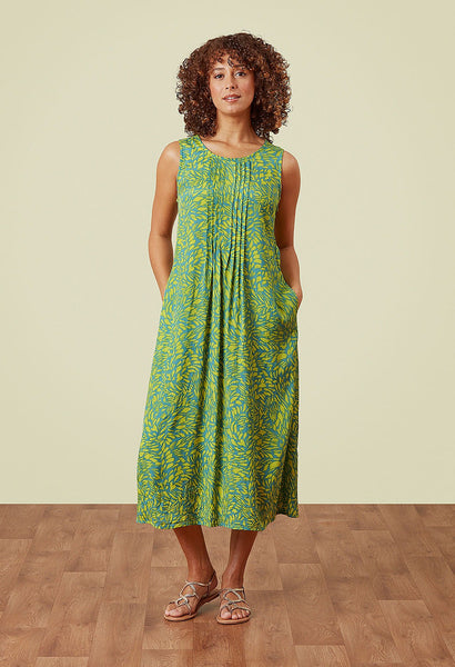 Fleur Dress in Soft Brush Print Multi