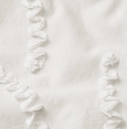 MaImma Shirt in White Embroidery Jet Stream