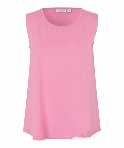 MaElisa Sleeveless Tee in Rosebloom