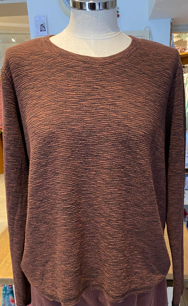 Cropped Sweatshirt in Laundered and Cola