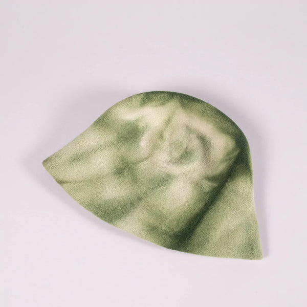 Pure Wool Tie-dye Clochard Hat