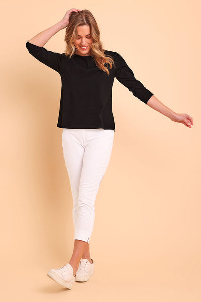 Fuss Free Cropped Capri Trousers Various Colours