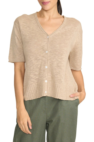 Knitty Gritty Cardigan in Sand