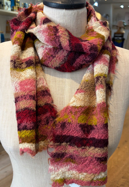 Japanese Pure Merino Wool Scarf Pink