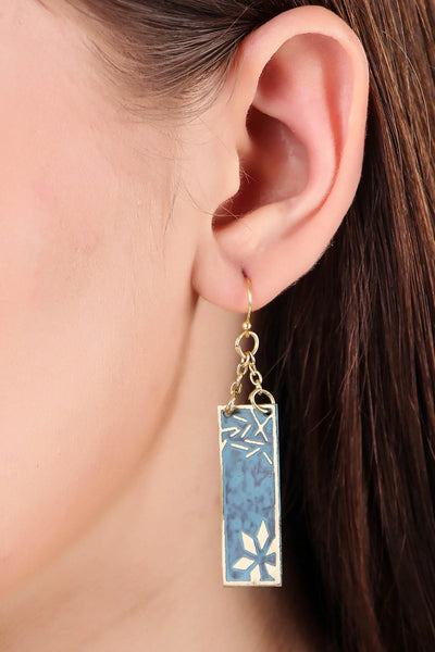 Vaatika Earrings in Blue and Green