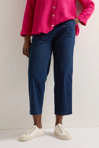 Stretch Straight Denim Trousers