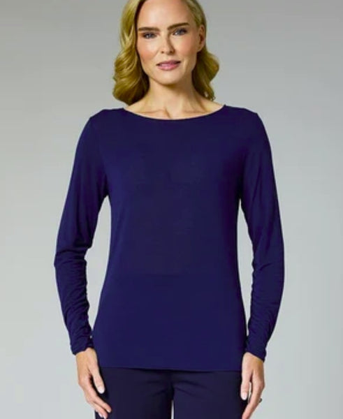 Layering Knit in Navy and Taupe