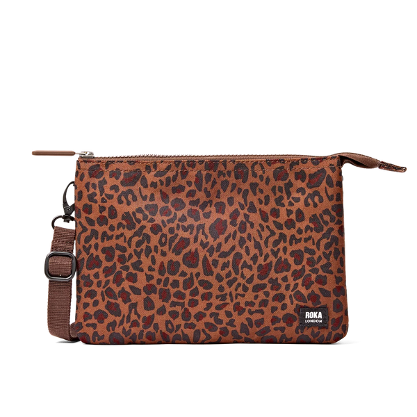 Carnaby Canvas XL Crossbody in Mini Leopard, Champagne, Ash