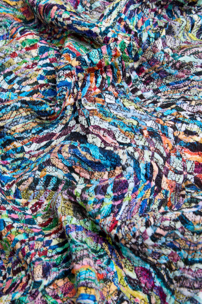Patchwork Fields Jersey Top Multi