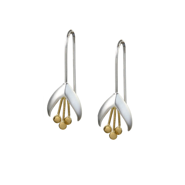 Silver Snowdrop Flower Earring
