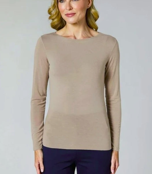 Layering Knit in Navy and Taupe
