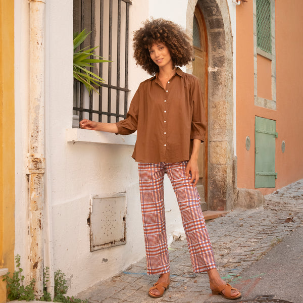 Cerise Shirt Brown