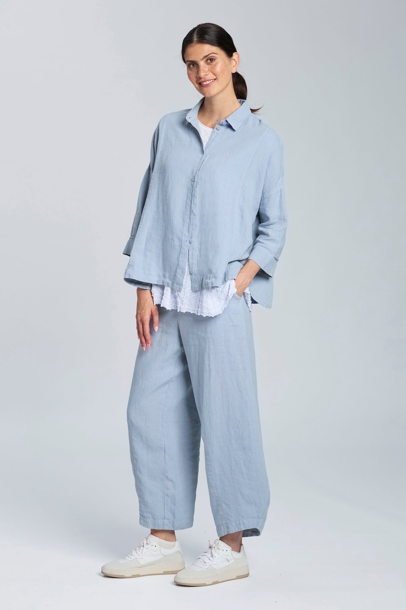 Bubble Trousers in Light Blue