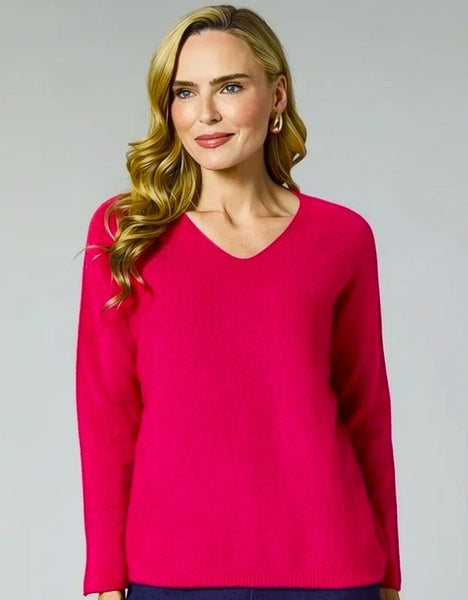 Boyfriend Jumper in Red and Teal
