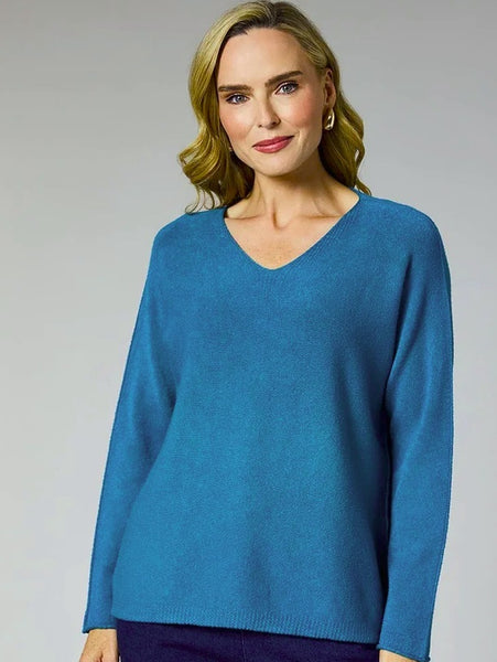 Boyfriend Jumper in Red and Teal