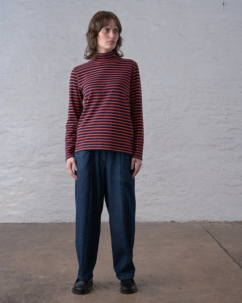 Lorren Trousers in Blue Denim
