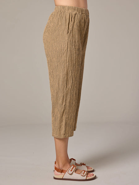 Easy Crop Trousers in Bellflower