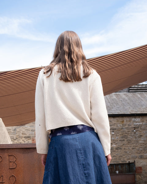 Este Open Cardi in Ecru