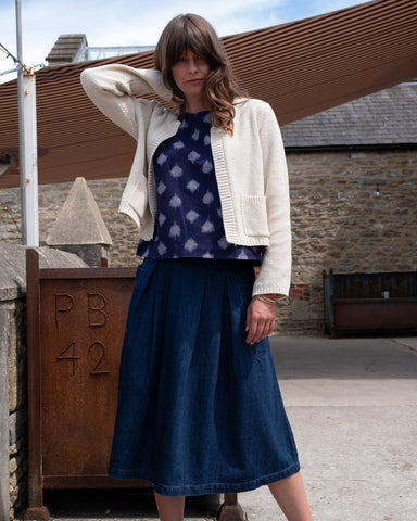 Este Open Cardi in Ecru