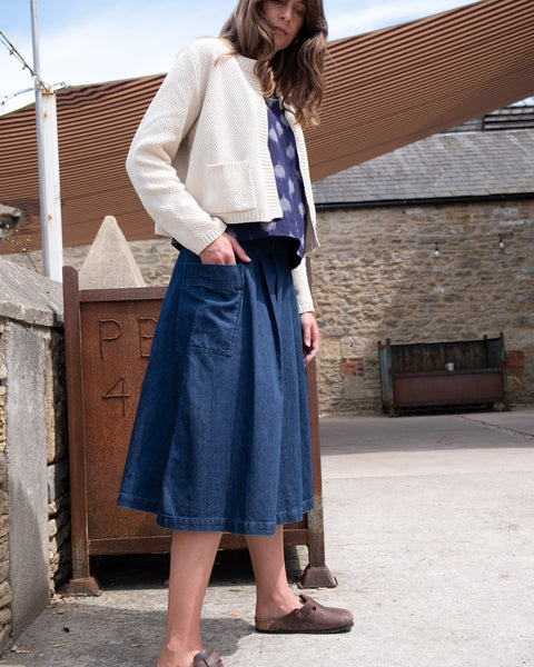 Este Open Cardi in Ecru