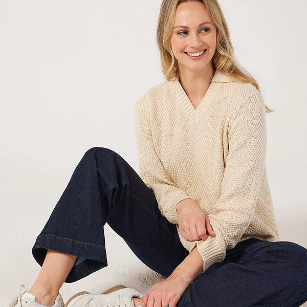MaFlorivelle Jumper in Whitecap