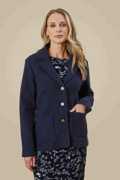 Naomi Wool Jacket Navy