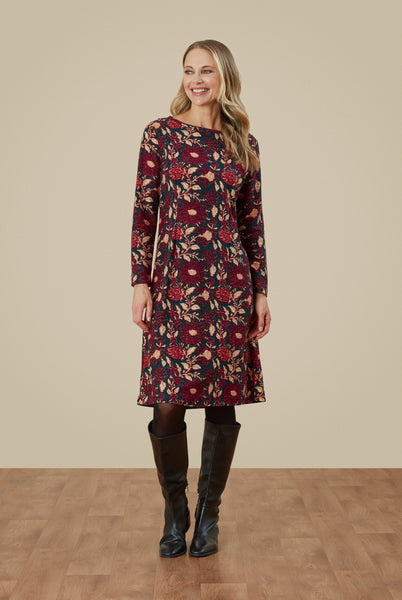Narita Dress Winter Garden Shaded Spruce
