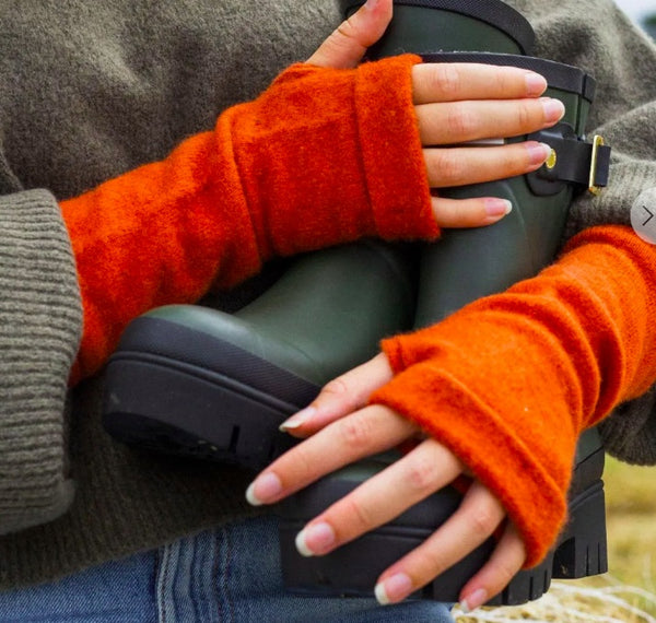 Cashmere Fingerless Gloves in Various Colours