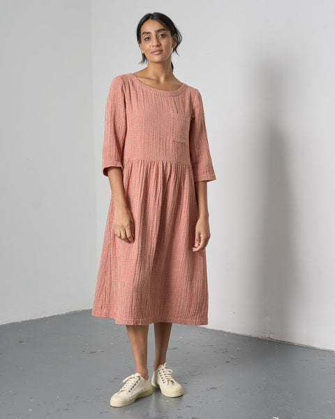 Orla Day Dress in Rust