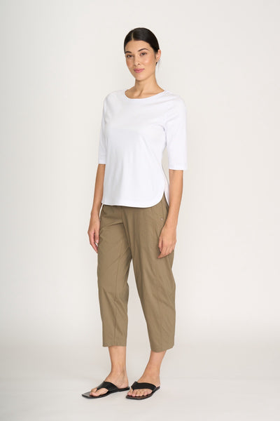 Pump It Up Trousers in Basalt & White