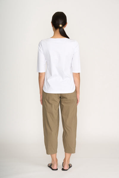 Pump It Up Trousers in Basalt & White