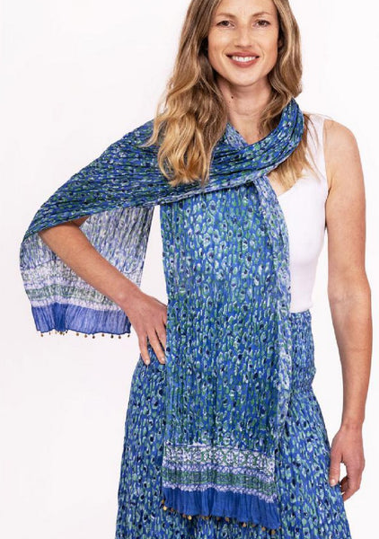 Cotton Block Print Scarf Various Colours/Prints