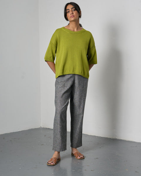 Valentina Trousers in Black Melange