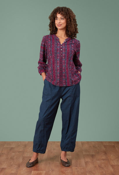 Yara Trousers Baby Cord Denim Blue