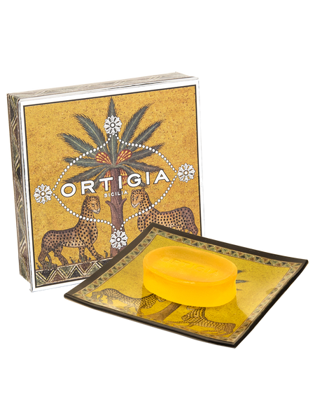 Ortigia Glass Plate & Soap in a Box